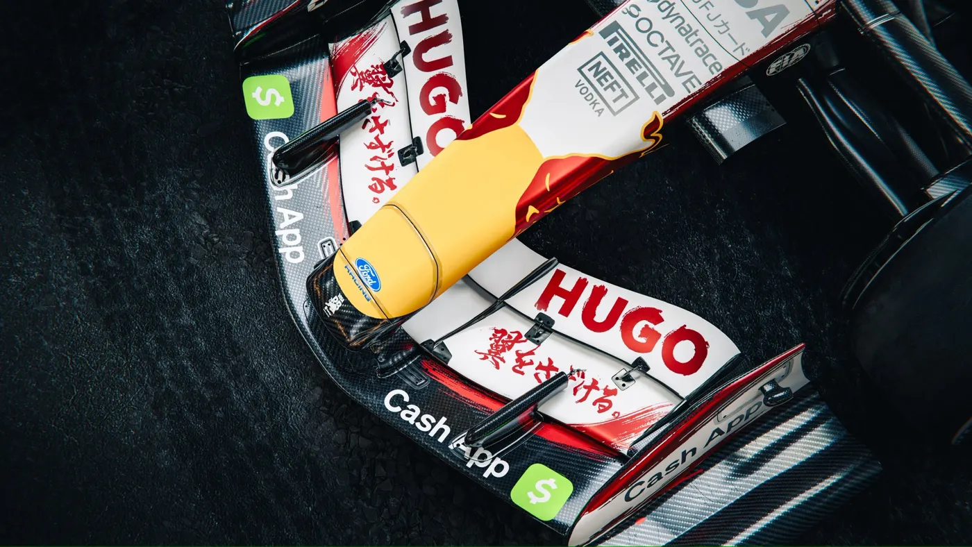 VCARB Spring Edition livery rear view - Japanese Grand Prix 2026